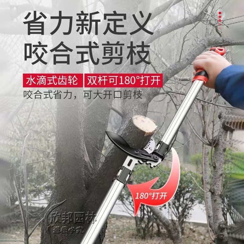 伸缩粗枝剪压力剪园林园艺大剪刀果树修枝强力剪加长杆子大开口剪