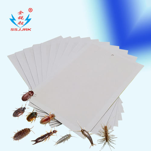强力粘虫板诱捕杀衣鱼潮虫蠼螋蚰蜒蟑螂米虫药材菸草甲虫步甲皮蠹