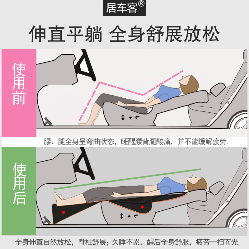 居车客户外车载折叠垫填充轿车后排座椅垫自驾游汽车内便携式睡垫
