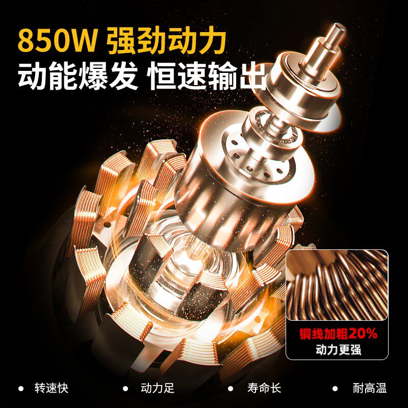 猎马墙面腻子打磨机手持式长杆抛光砂纸机沙皮墙壁自吸尘打磨神器