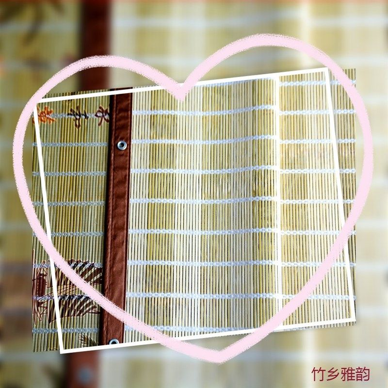 夏季高档加密竹帘门帘家用大门定制带网纱挂帘防蚊蝇遮阳通风透气