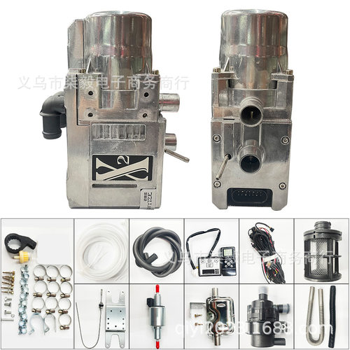 12V5KW燃油水暖驻车汽油柴油加热器预热器水恒液体加热器定时款