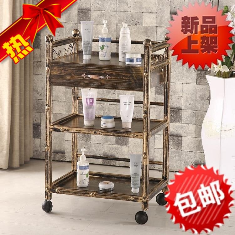 美容推车欧式美发车理发小推车工具车柜美甲纹绣火罐置物架