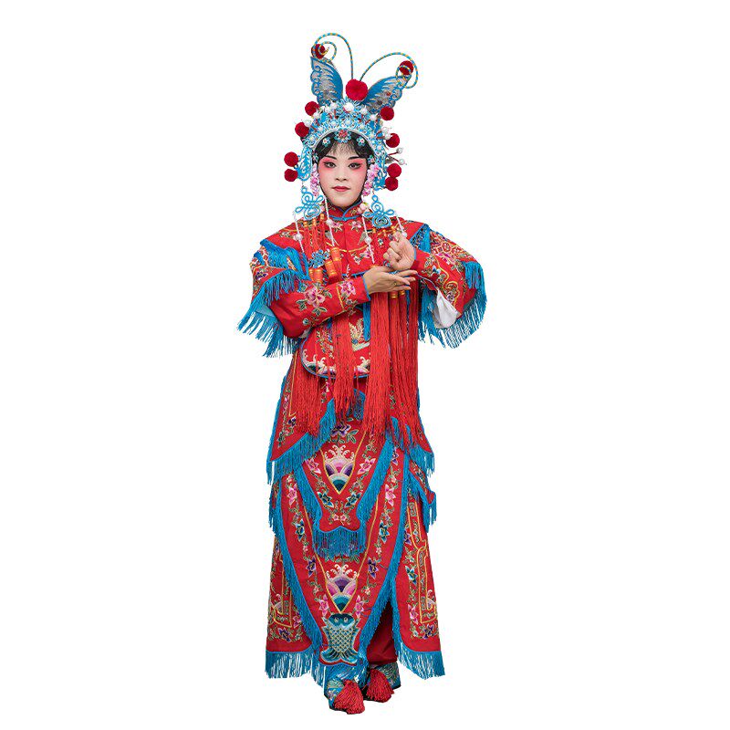 京剧戏服戏曲戏剧武旦衣 古装演出刀马旦女将女改良靠 扈三娘软靠