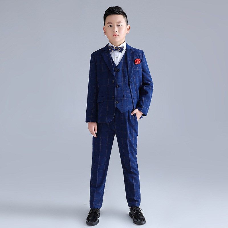 男童礼服套装秋冬大童西装加大加宽胖童小孩小西服休闲秋冬演出服