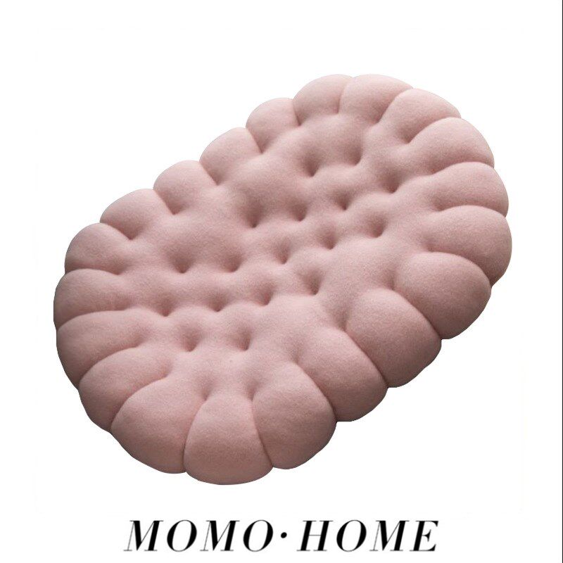 MOMO HOME家居办公室板凳座椅垫学生椅子屁股垫椭圆形饼干
