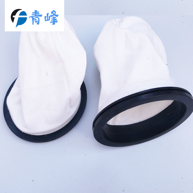 喷砂机手套 带橡胶手孔带卡槽帆布喷沙手套