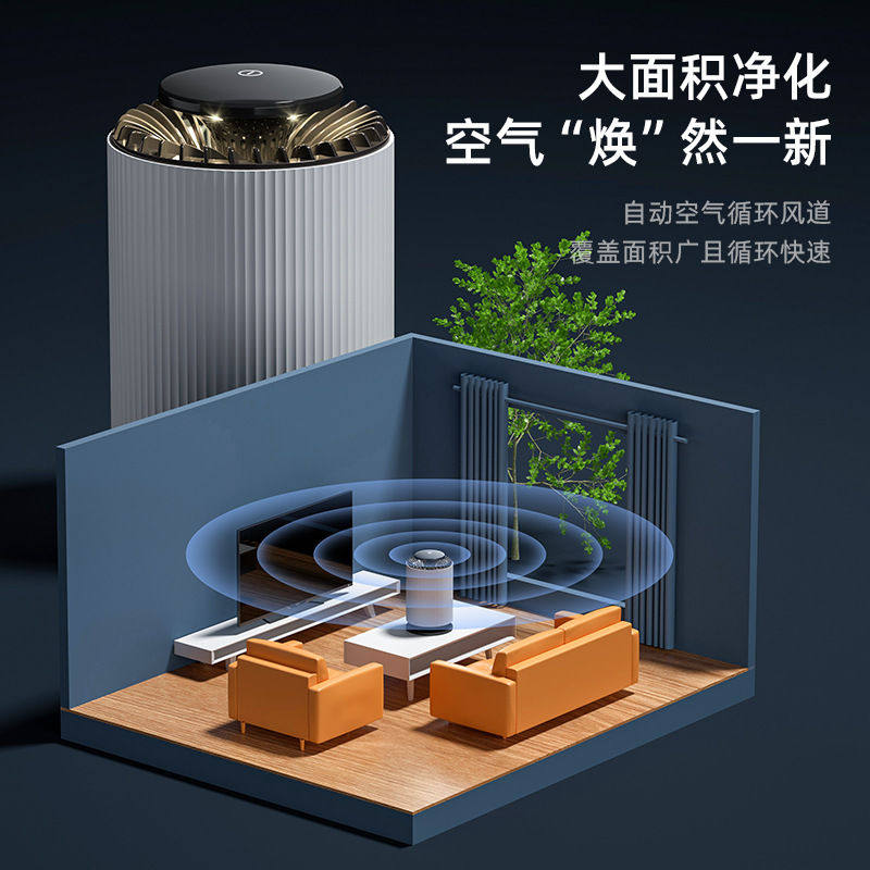 小型清新空气净化器小型家用宿舍空气净化器usb智能卧室除甲醛纳