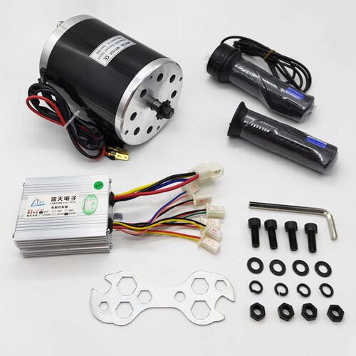24V/36V/48V/500W/800W/1000W/MY1020直流高速电机控制器转把套件