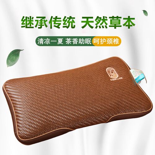 荞麦枕单人学生护颈椎全荞麦皮枕芯硬茶叶梗助睡眠凉枕睡枕头