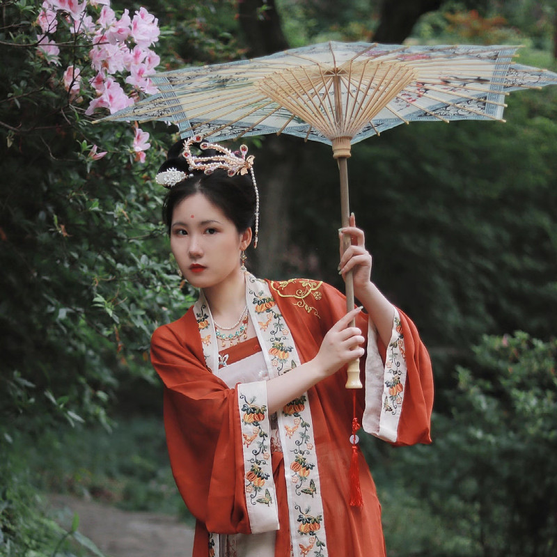 复古八角油纸伞防雨防晒汉服走秀拍照摄影道具伞装饰摆件工艺品伞