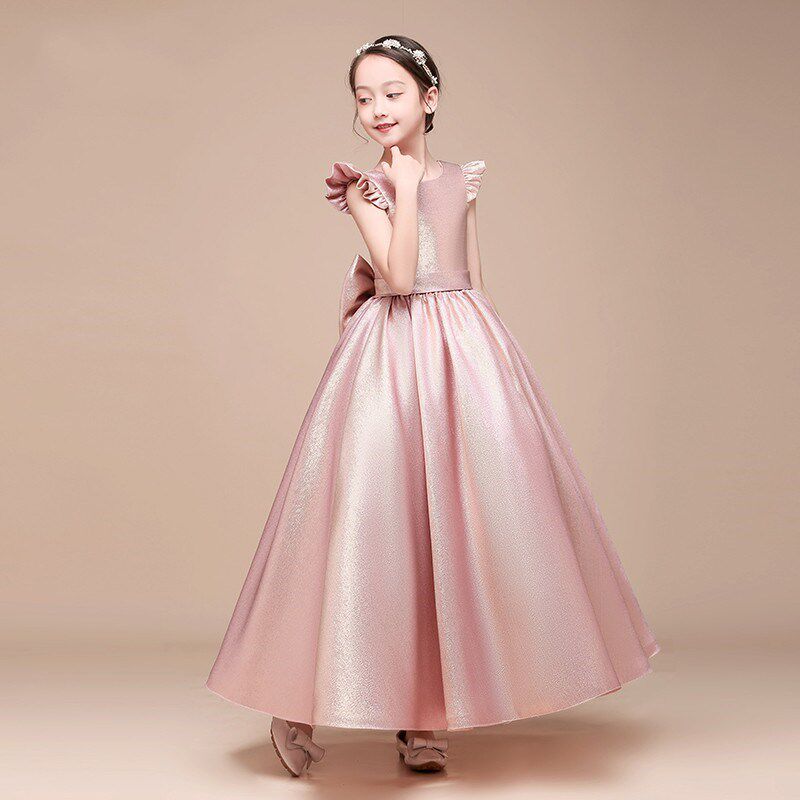 公主裙儿童生日婚礼宴会礼服主持人走秀钢琴演出服洋气蓬蓬连衣裙