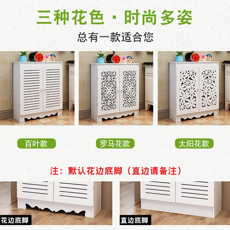 分水器遮挡柜创意地暖开关管道多功能弱电箱装饰防水老式暖气片罩