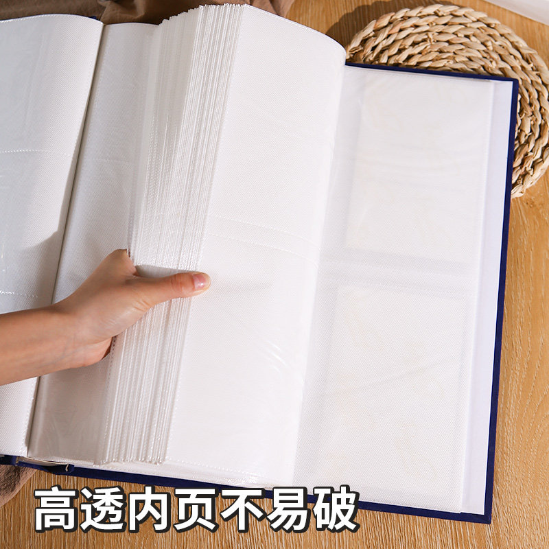 复古相册本大容量家庭6寸照片收纳纪念册插页式影集相簿七夕节