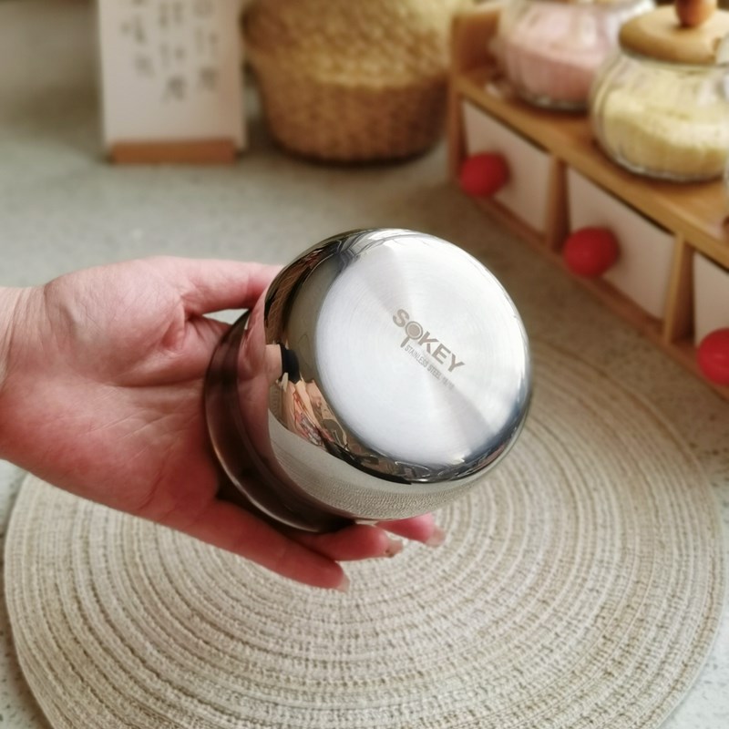 漂亮!三层钢!18/10不锈钢啤酒杯冷水杯牛奶杯咖啡搅拌加热杯子