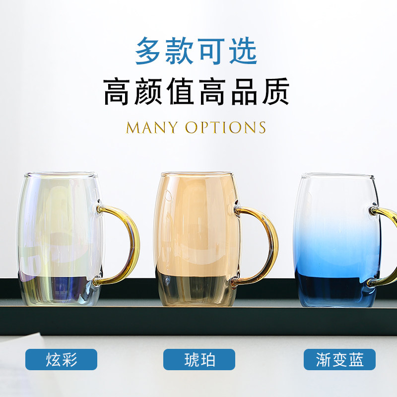 凉水杯子套装家用耐高温凉白开水壶轻奢北欧冷水壶玻璃水杯水具