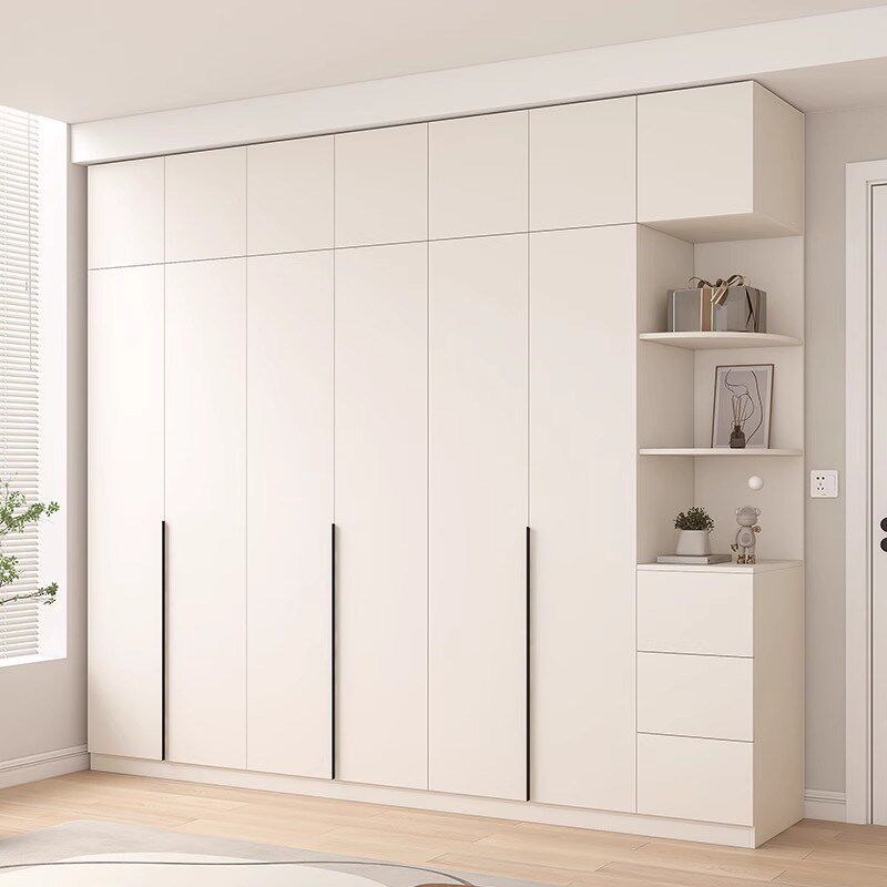 纯实木衣柜家用卧室衣柜儿童柜子四六门可定制简约小户型收纳衣橱