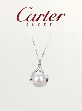 月售500条S999纯银珍珠吊坠项链