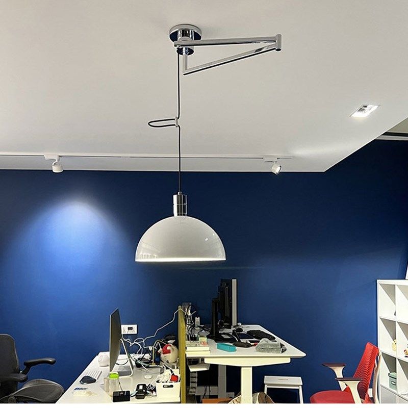 北欧设计师铁艺吊灯APP控制餐厅书房智能灯具