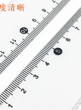 小鱼儿透明带波浪直尺中小学生用尺子硬直尺软尺15 18 20cm塑料测