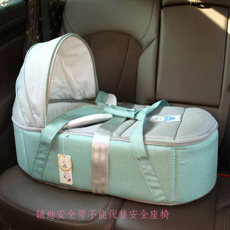 加长婴儿提篮睡篮床中床手提婴儿篮车载外出折叠便携宝宝出院篮子