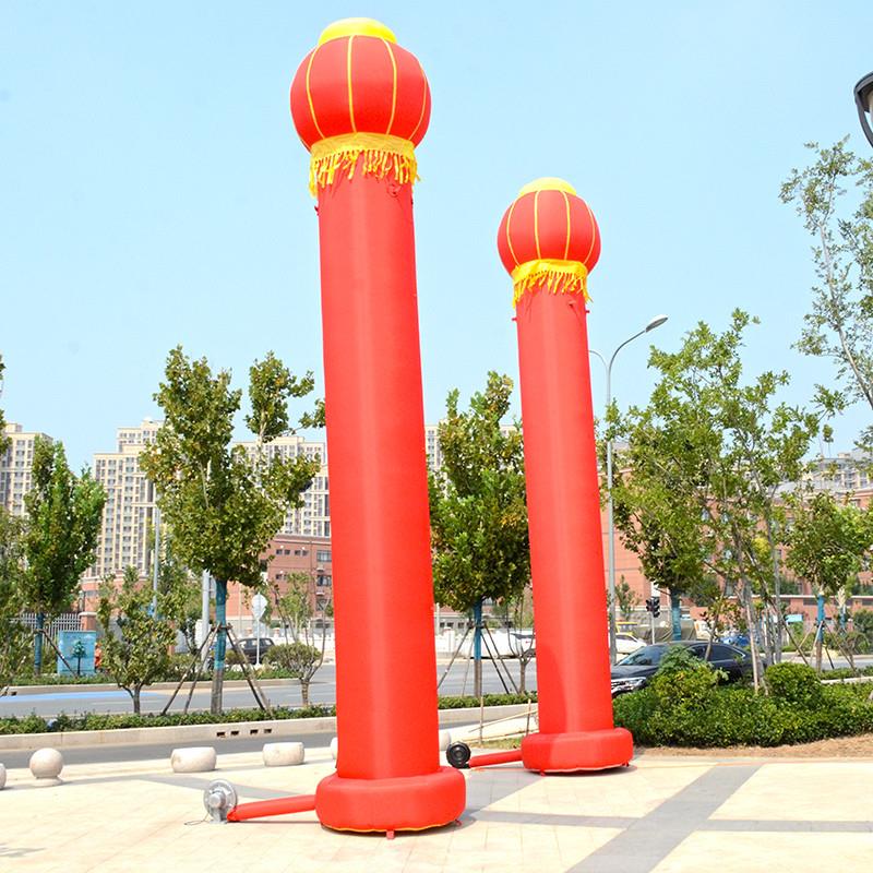 开业充气金狮子吉象麒麟庆典活动拱门节日婚庆喜字气模柱子绣球