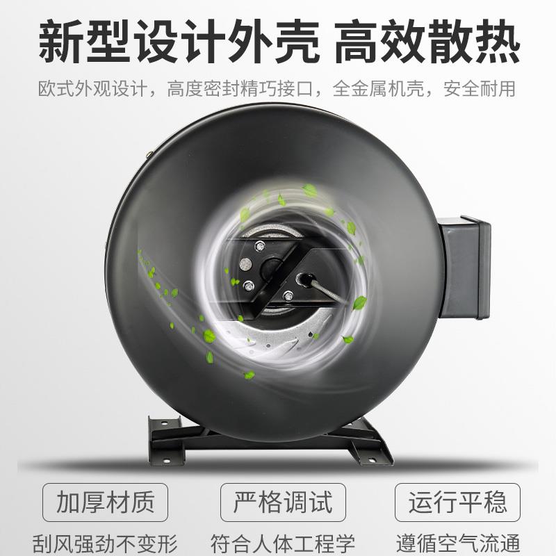 涡轮强力增压外转子同轴风机助燃厨房油烟机工业管道排烟机排气扇