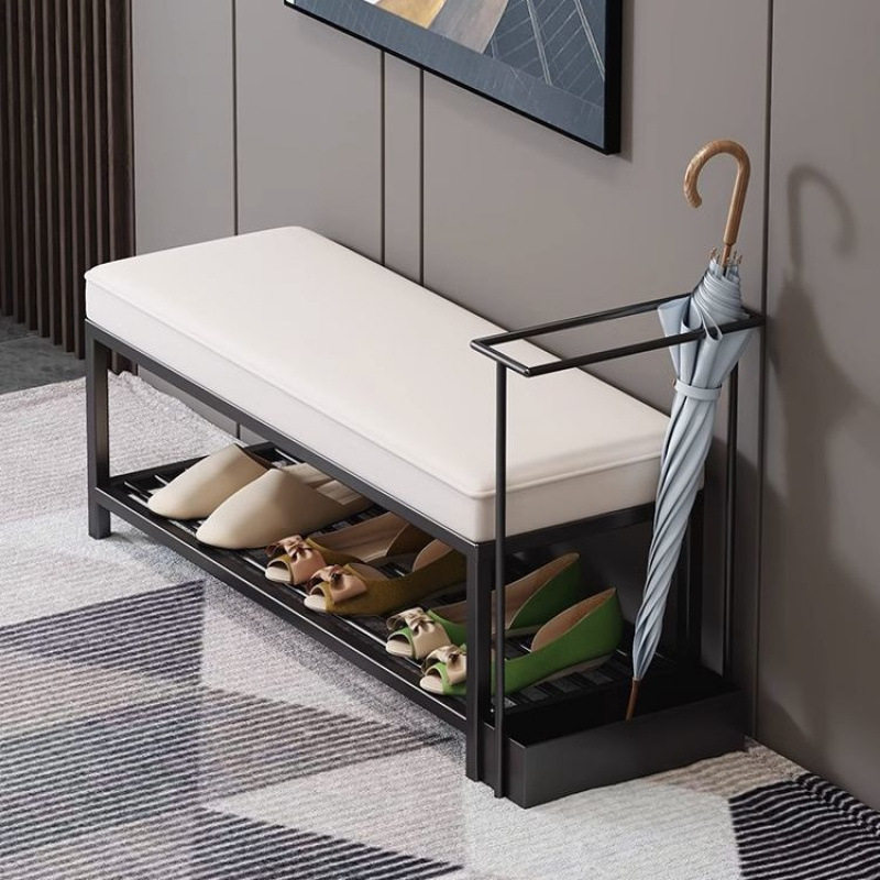 定制现代意式轻奢简约进门鞋柜换鞋凳可坐穿一体多功能带雨伞跨境