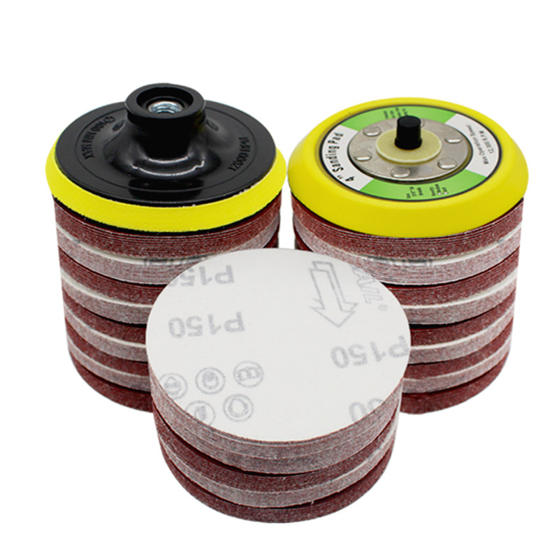 4寸5寸植绒砂纸片角磨机自粘式圆盘沙纸7寸9寸圆形打磨抛光沙皮纸