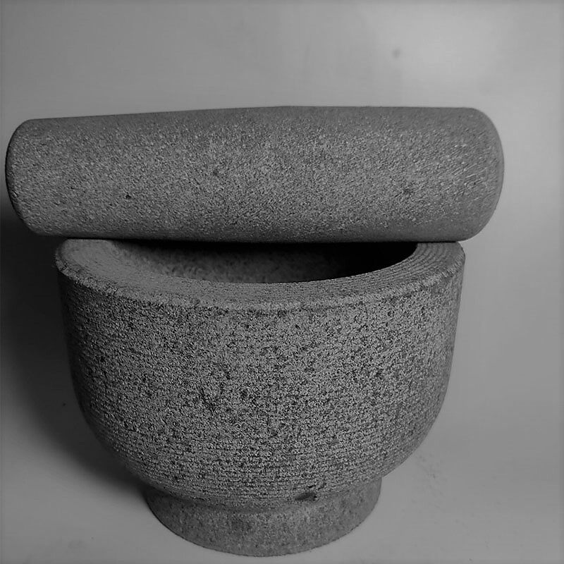 手工青石点茶石臼研磨捣蒜器擂钵蒜臼子石对窝子天然磨石头捣药罐