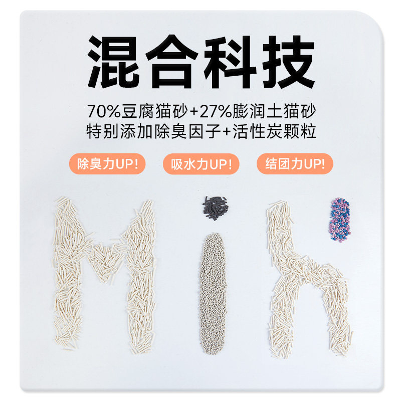 宠幸除臭混合猫砂豆腐猫砂膨润土吸水结团低粉尘非10公斤20斤包邮