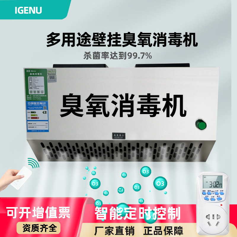 壁挂式臭氧发生器垃圾房除臭设备空气净化食品厂车间臭氧消毒机