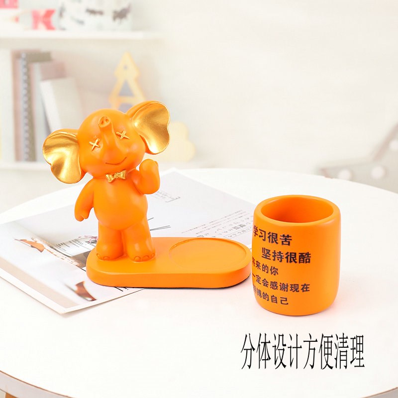 学习很苦坚持很酷儿童创意励志笔筒摆件小学生生日礼物送女孩男孩图片