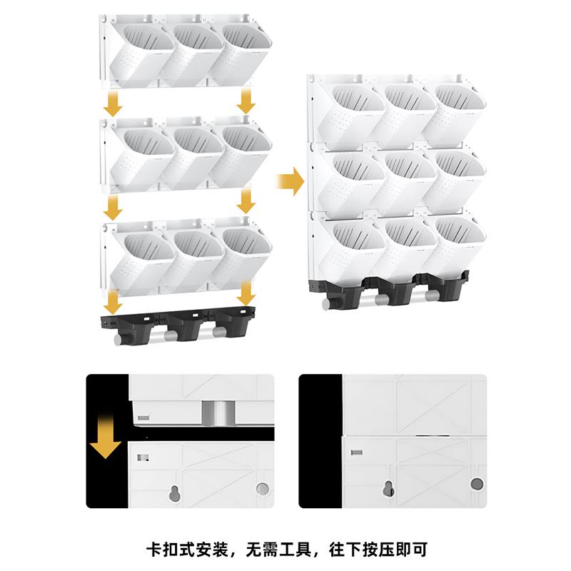 森林盒子室内植物墙花盆创意阳台垂直绿化壁挂花盘多层种植盆组合