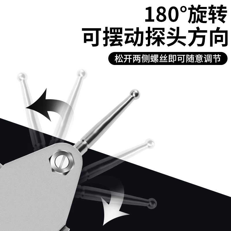 杠杆百分表一套校表头0-10mm数显千分表高精度0.001磁力磁性表座