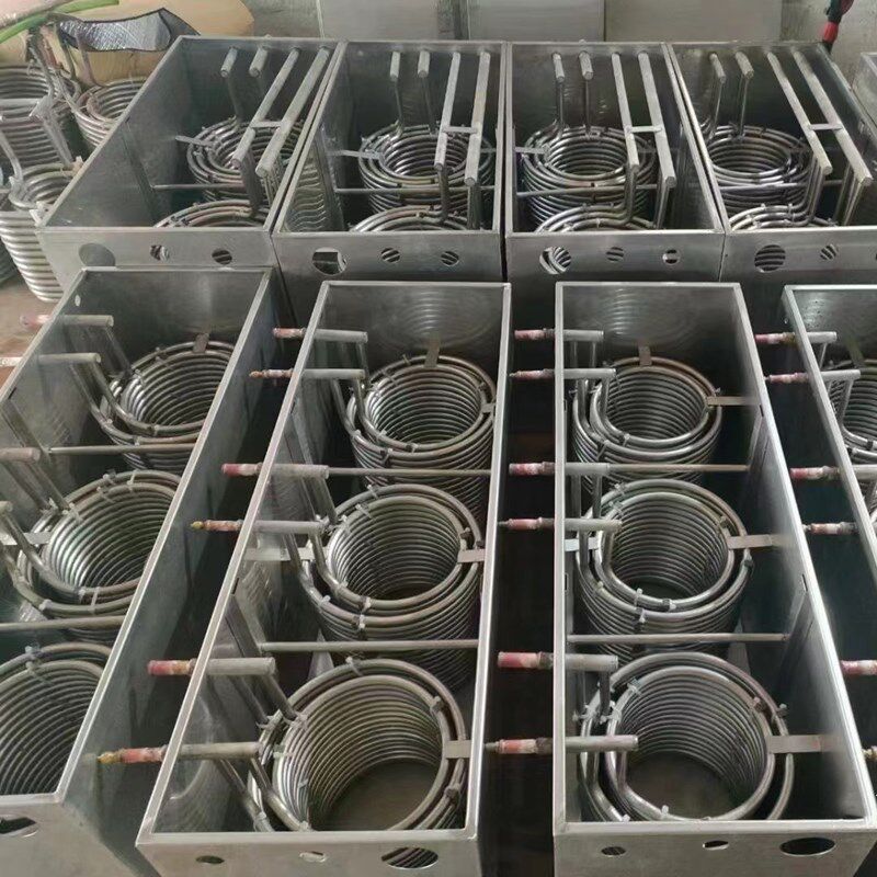 316L不锈钢蒸发器换热管定制螺旋盘管冷却循环冷凝管冷水机双层管