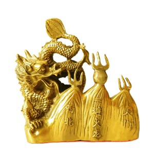 开运铜龙摆件避火龙厨房在西北方角乾位乾卦火烧天门化解招财镇宅