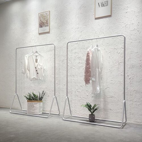 铁艺服装店展示架落地式女装店中岛货架陈列架童装店男装店挂衣架