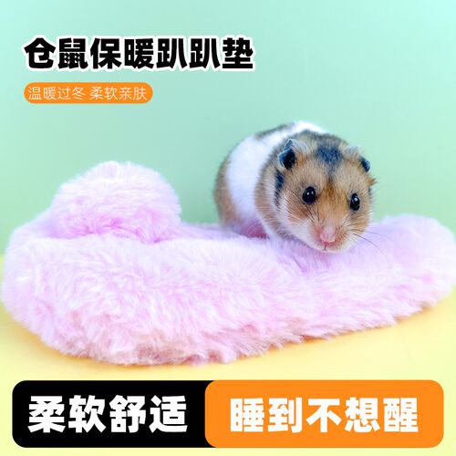 仓鼠棉垫子棉窝趴趴垫金丝熊花枝鼠冬季保暖取暖用品大全小宠睡窝