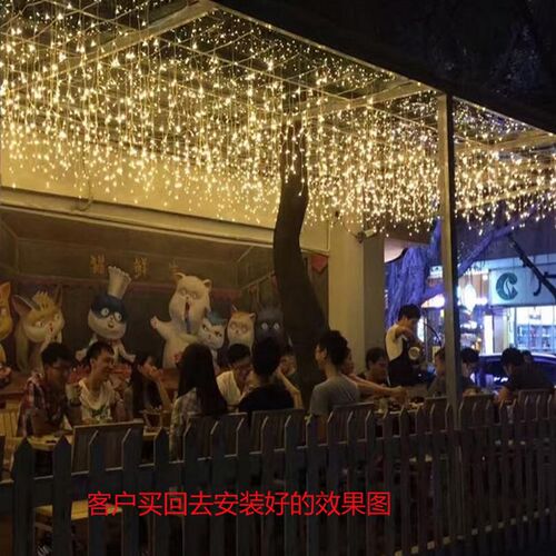 led窗帘灯 装饰 冰条灯 LED窗帘满天星灯 婚庆工程亮化庭院装饰灯