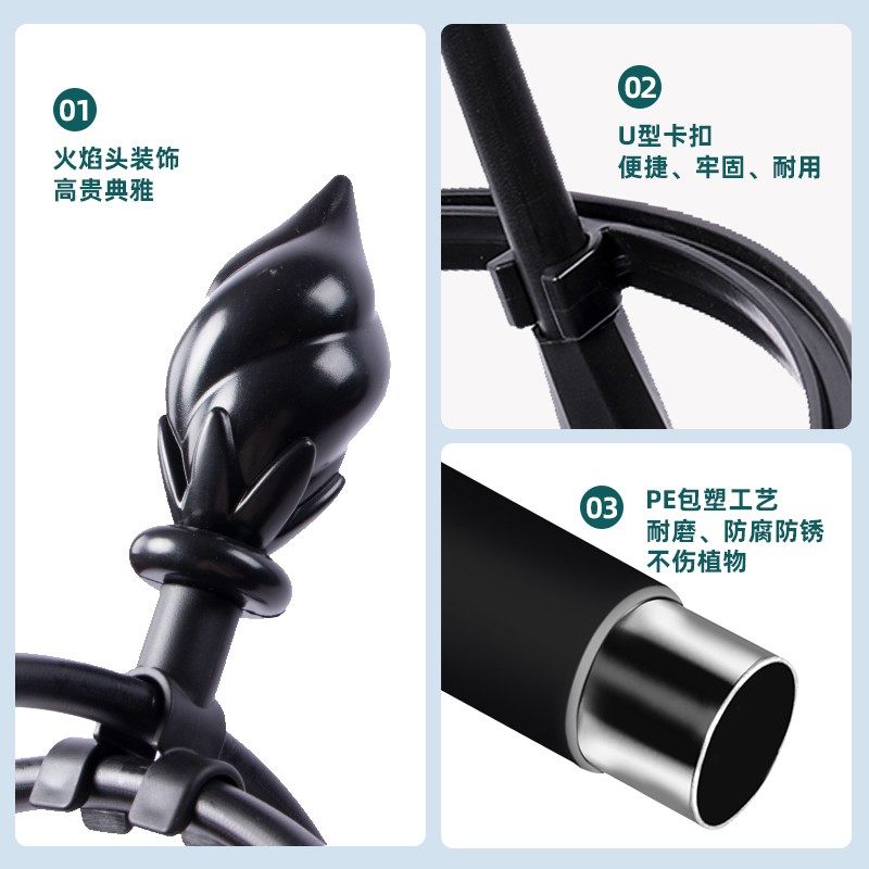 花架爬藤架玫瑰月季铁线莲花盆支架攀爬架阳台室外园艺植物支撑杆