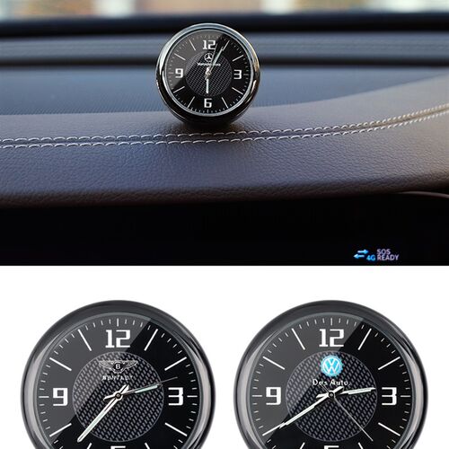 沃尔沃XC60 S60L S90 V40 V60 XC90改装车载时钟 汽车用石英钟表