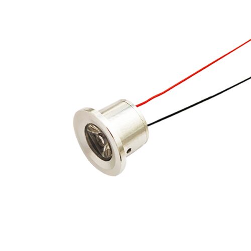 3.7VLED灯珠5W小射灯锂电池4.2V聚光小灯泡光源DIY蓝光白光直流灯