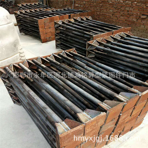 定做 6-120焊板地脚螺栓 Q345B材质焊接预埋板地脚螺丝