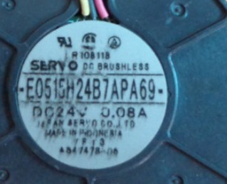 SERVO E0515H24B7APA69 涡轮 DC 24V 0.08A 5CM伺服风扇