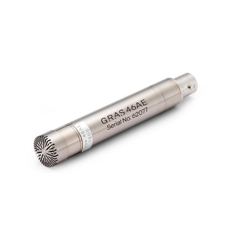 GRAS 46AE 1/2英寸CCP自由场标准传声器 通用噪声测试麦克风