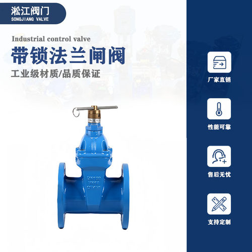带锁防盗闸阀FDZ45X-25Q法兰连接弹性座封自来水磁性加密表前阀