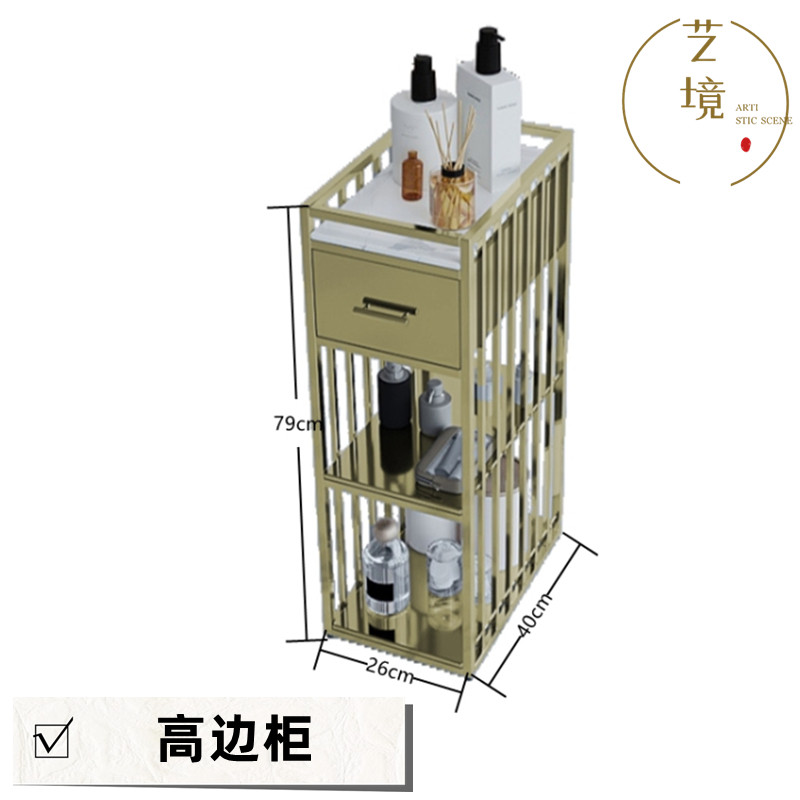 立式美甲桌边柜工具柜展示柜架子