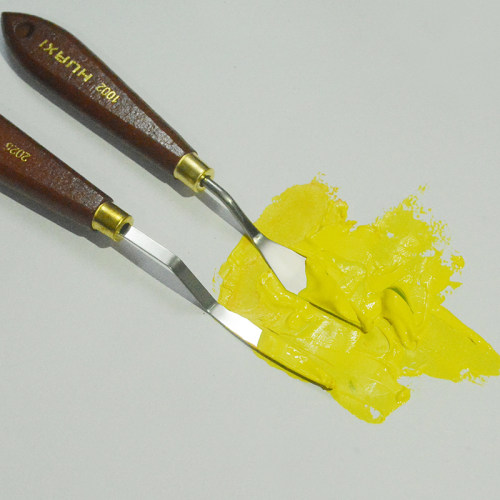 陈标色彩刮刀广美调水粉刮刀工具油画刀美术专用广美方向刮刀技法