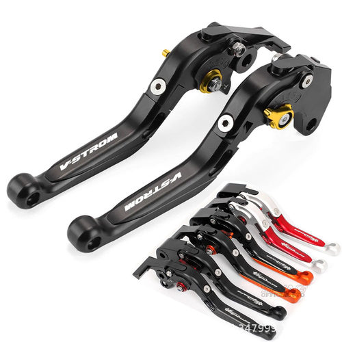 适用于V-Strom1050/250摩托车CNC伸缩折叠刹车离合手柄拉杆牛角